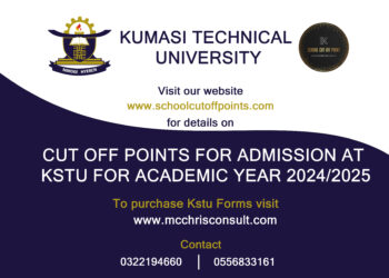 KUMASI TECHNICAL UNIVERSITY CUT OFF POINTS AND COURSES FOR THE 2024/2025 ACADEMIC YEAR