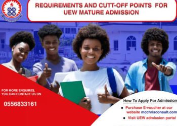 UNIVERSITY OF EDUCATION WINNEBA CUT-OFF POINT AND COURSES FOR MATURED EDUCATION OF ACADEMIC YEAR 2024/2025.