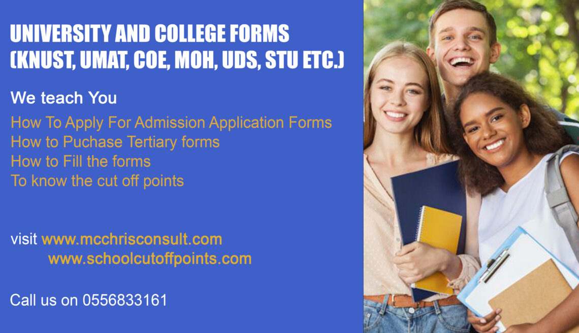 University Form Paper UNIVERSITY AND COLLEGE FORMS (KNUST, UMAT, COE, MOH, UDS, STU ETC ...